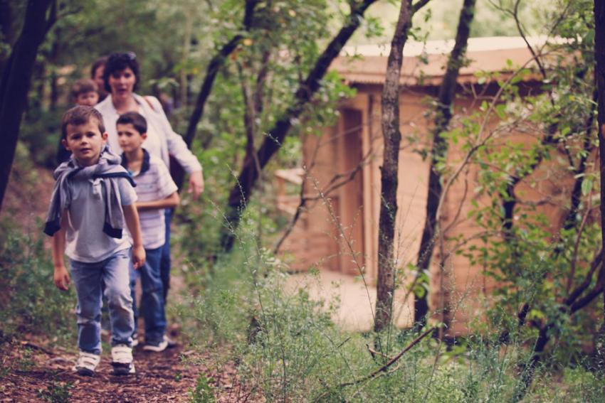 Villedubert Les Cabanes Dans Les Bois Logis Hotel מראה חיצוני תמונה